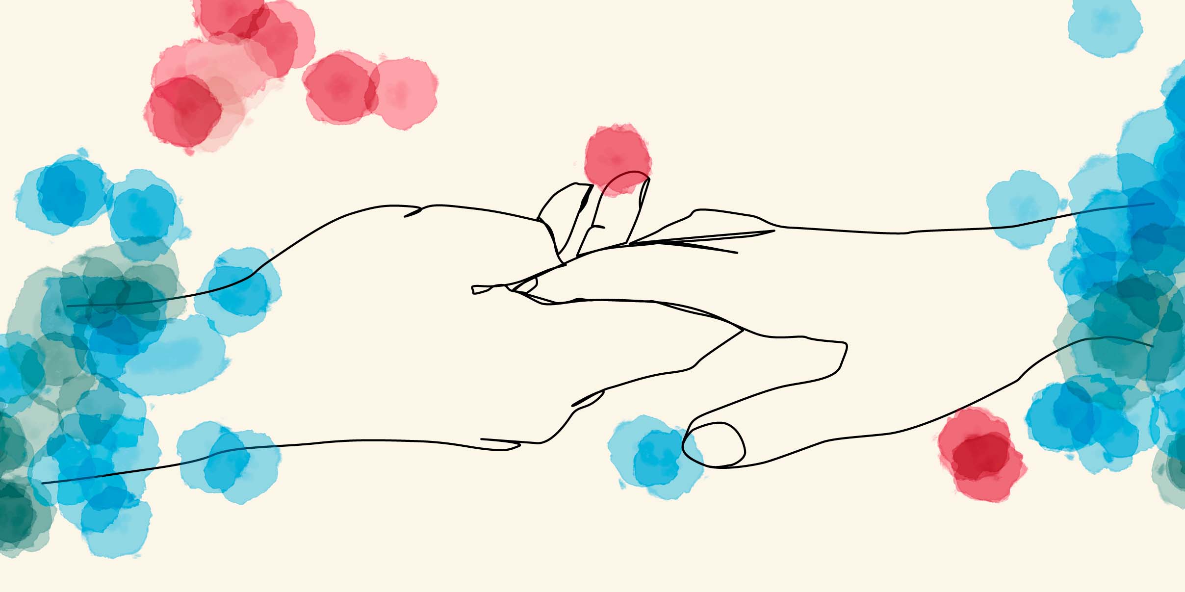 Händer som håller i varandra 